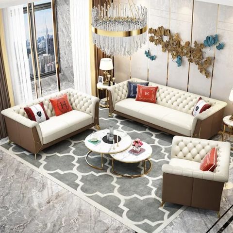 Cheap 1+2+3 Seaters Chesterfield Modern Velvet Button Tufted ... within Tupper Modern Chesterfield Tufted Leather Living Room Sofa In Tan