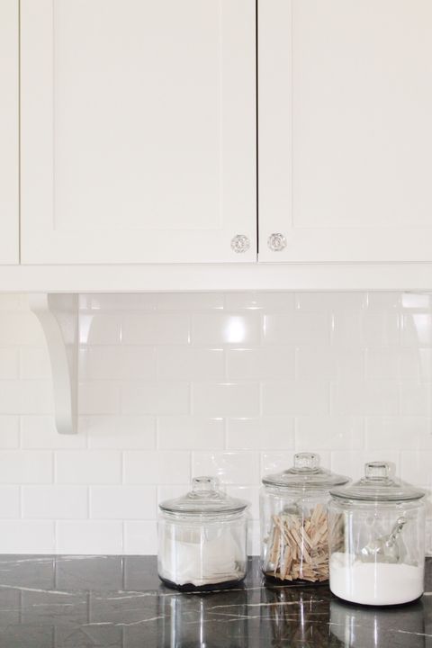 Classic Black And White Laundry Room Renovation - The Leslie Style with regard to The Enduring Appeal and Practicality of Monochrome Laundry Design