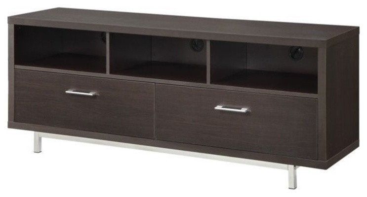 Coaster Casey 2-Drawer Rectangular Wood Tv Console For Tvs Up To 65 ... with regard to Casey 2-Drawer Engineered Wood 60&quot; Tv Stand White