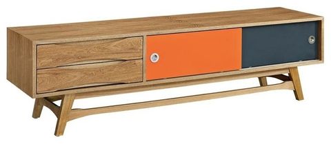 Cocora 6 Drawer Double Dresser - White - Midcentury - Entertainment Centers And Tv Stands - By ... for Finding Harmony in Your Space with a White Cocora Dresser