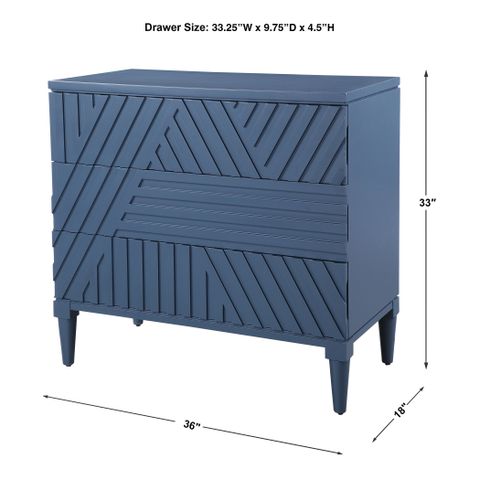 Colby Blue Drawer Chest By Uttermost Collection | Decorilla for Uttermost Colby Blue Drawer Chest