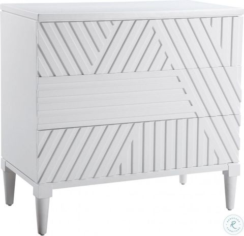 Colby Crisp White Drawer Chest From Uttermost | Coleman Furniture in Making the Uttermost Colby Blue Drawer Chest Work in Your Space