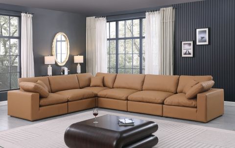 Comfy Upholstered L-Shaped Modular Sectional, 6-Piece: 3 Armless Chair ... for Designing with the Indulge Sofa Practical Tips for Your Black Vegan Leather Piece