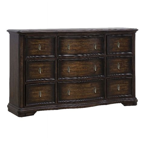 Cooper Falls 9-Drawer Wood Dresser In Dark Otter Brown By Pulaski ... within Pulaski Caldwell Dresser, Dark Wood