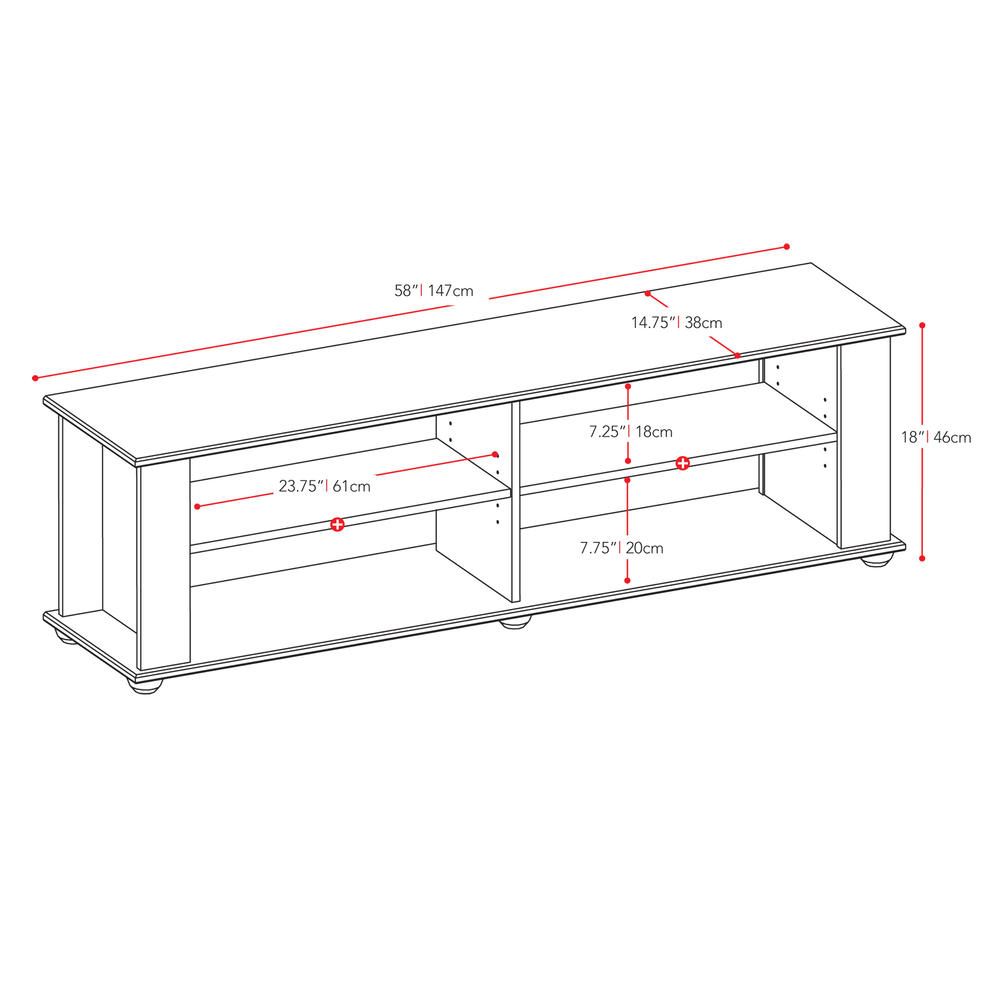 Corliving Fillmore 58&quot; Wide Ravenwood Black Tv / Component Stand pertaining to Understanding the Craftsmanship Behind the Fillmore 58&quot; Ravenwood Black TV Stand