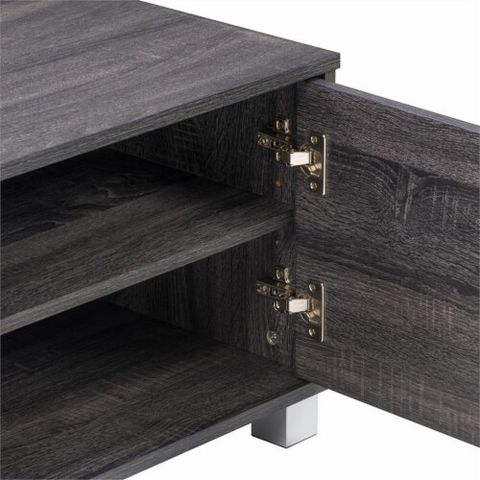 Corliving Hollywood Wood Grain Tv Stand With Doors For Tvs Up To 85 ... with regard to Corliving Hollywood Grey Wood Grain Tv Stand For Tvs Up To 85
