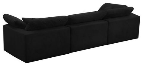 Cozy Velvet Upholstered Comfort Modular Sofa, 3-Piece: 1 Armless Chair ... with Your Guide to Maximizing Space with the Alina Modular Sofa System