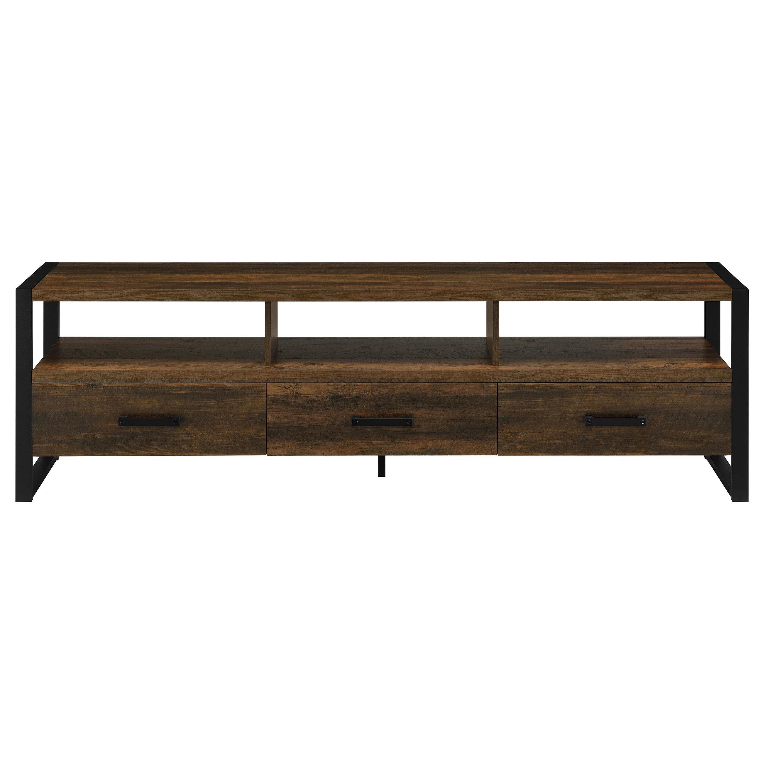 Crafters And Weavers Contemporary Finish - James 3-Drawer Engineered ... within James 2-Drawer Engineered Wood 48&quot; Tv Stand Dark Pine