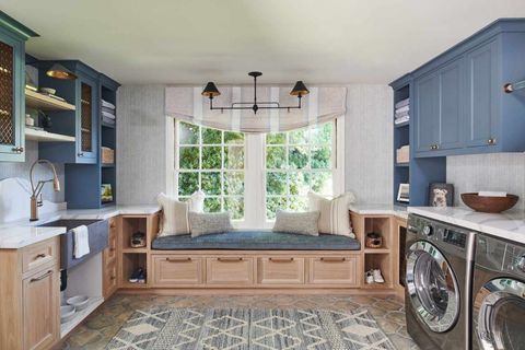 Creating A Stylish And Practical Laundry Room With Pet Washing Station ... throughout Stylish Laundry Room With A Dog Wash Station And A Drying Closet