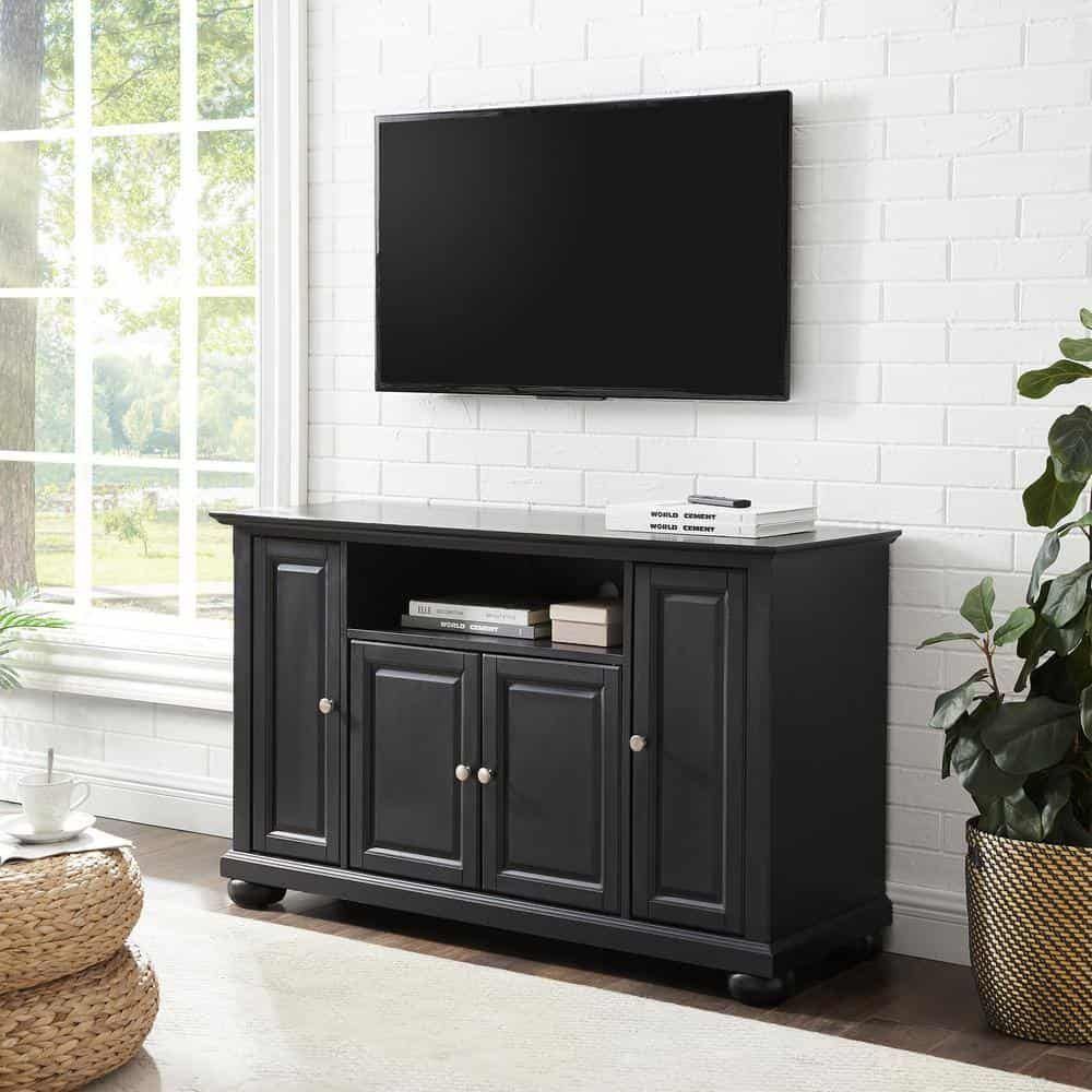 Elevate Your Entertainment Space with a Beautiful Black Wood TV Stand
