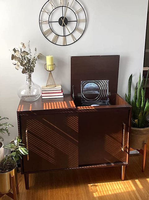 Crosley Furniture Everett Mid Century Modern Media Console, Mahogany ... pertaining to Everett Media Console Mahogany