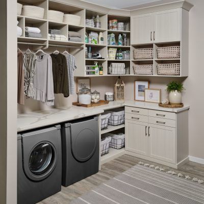 Culver City Laundry Room Storage &amp; Cabinet Solutions | Inspired Closets ... with regard to New This Week: 4 Fashionable Laundry Rooms
