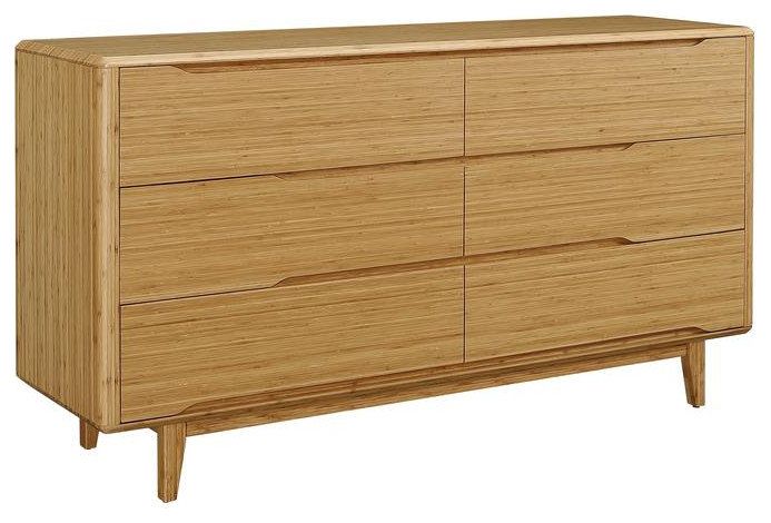 Currant Six Drawer Double Dresser, Caramelized - Contemporary - Area ... throughout Craftsmanship Behind the Currant Six Drawer Dresser Caramelized