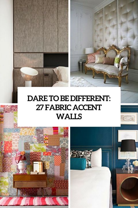 Dare To Be Different: 27 Fabric Accent Walls - Digsdigs pertaining to Breaking Through Design Boundaries Using Vibrant Upholstery