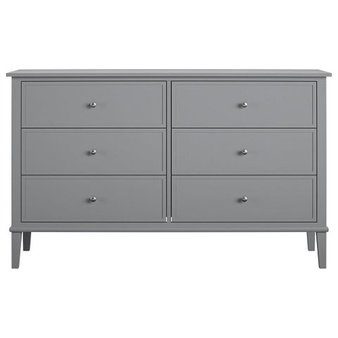 Dark Gray 6 Drawer Dresser - Monserrate Solis with Safavieh Couture Raina 6 Drawer Dresser, Grey/Silver
