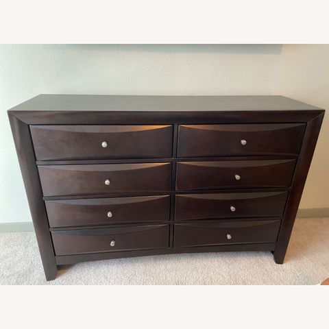 Dark Wood 8 Drawer Dresser - Aptdeco pertaining to 8 Drawer Dresser Styles That Will Transform Your Bedroom
