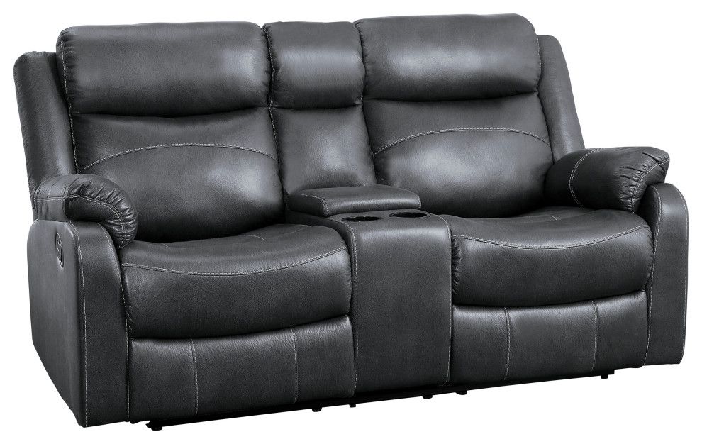 Darlene Reclining Sofa Collection - Contemporary - Loveseats - By Lexicon Home | Houzz for Darlene Reclining Sofa Collection, Sofa
