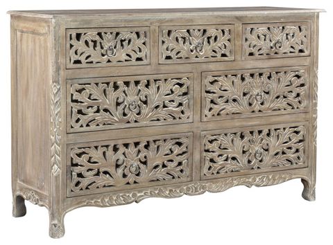 Delaney Carved Dresser - French Country - Dressers - By Taran Design ... with regard to The Enduring Appeal of the Delaney Carved Tall Chest Distressed Black