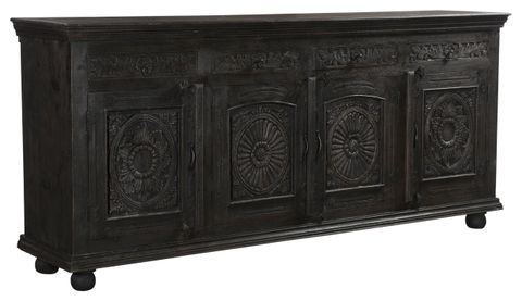 Delaney Carved Sideboard - Traditional - Buffets And Sideboards - By ... pertaining to The Enduring Appeal of the Delaney Carved Tall Chest Distressed Black