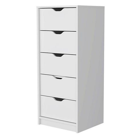 Dillon 5 Narrow Drawer Dresser, Tall Chest Of Drawers pertaining to Understanding the Elegant Functionality of the Dillon Tall Chest of Drawers