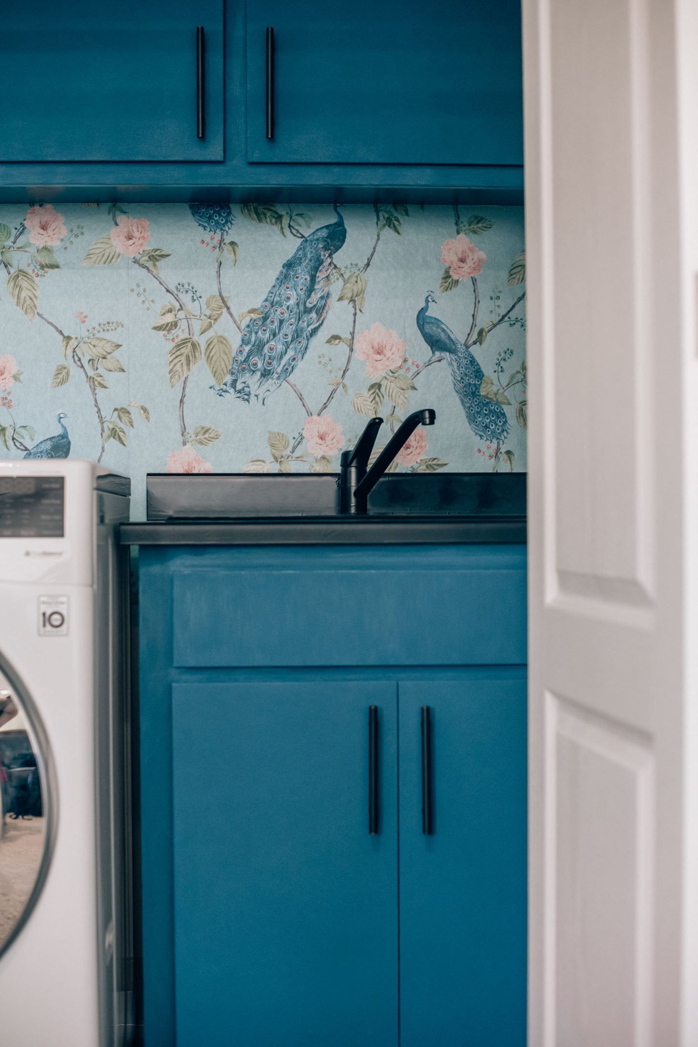 Discover 74+ Fun Wallpaper For Laundry Room Super Hot - In.cdgdbentre within Bold Wallpaper Brings Color And Fun To The Laundry Room