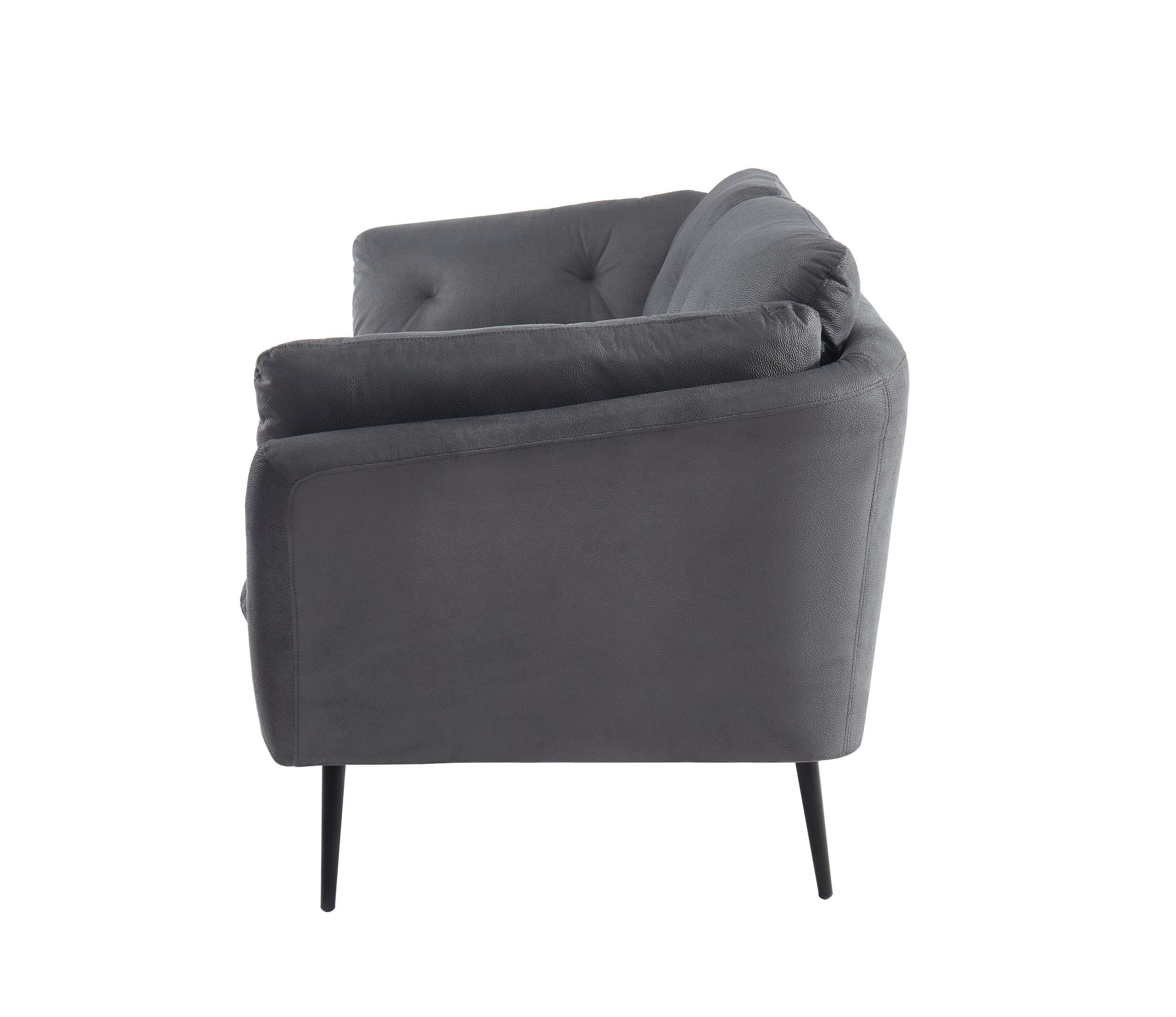 Divani Casa Cody - Modern Grey Fabric Sofa | Atlas Furniture Imports within Divani Casa Cody Modern Polyester Fabric &amp; Metal Upholstered Sofa In Dark Gray