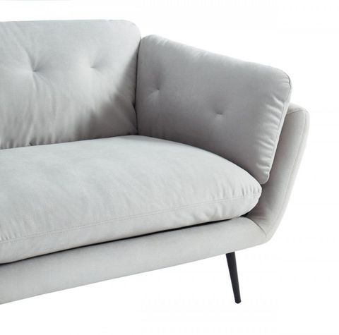 Divani Casa Cody Modern Grey Sofa - Kfrooms | Free Delivery regarding How the Metal Accents on the Cody Sofa Enhance Its Contemporary Appeal