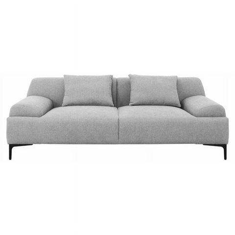 Divani Casa Ronny Modern Metal & Polyester Fabric Upholstered Sofa In ... with regard to Divani Casa Cody Modern Polyester Fabric & Metal Upholstered Sofa In Dark Gray