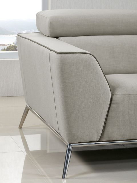 Divani Casa Velva Modern Beige & Brown Fabric Sofa Set Star Modern ... intended for Divani Casa Thrive Modern Beige Fabric + Antique Brass Sofa