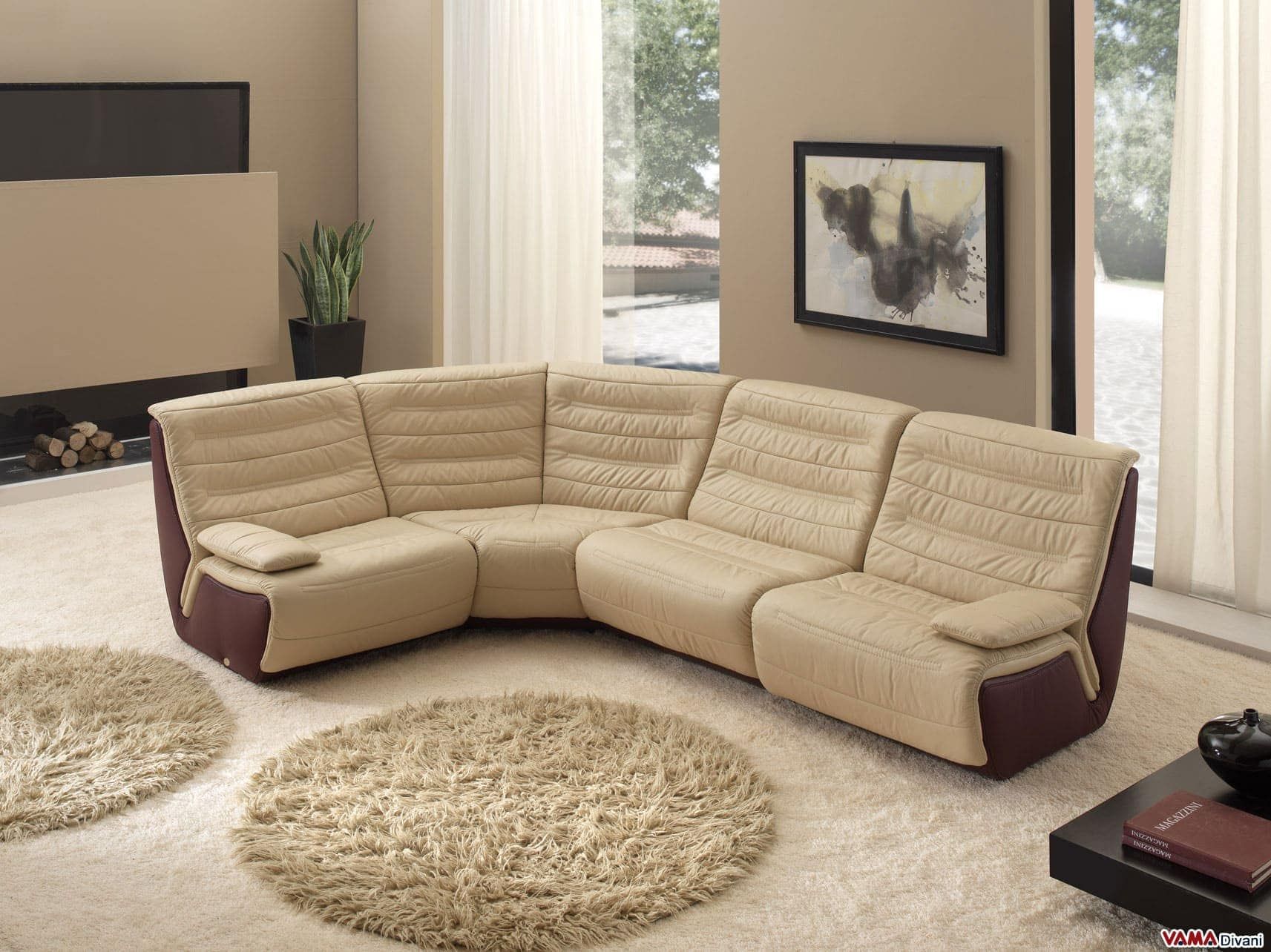 Divano Modulare Spartaco - Vama Divani throughout Making Your Home Cozy with the Divani Casa Gentle Modern Beige Sofa