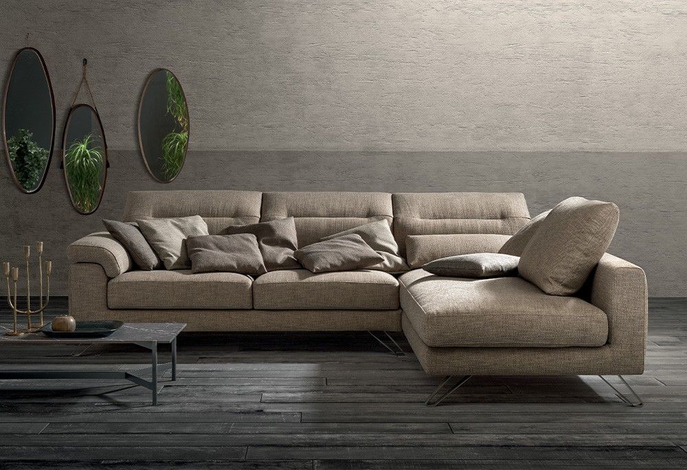 Divano Relax Con Sedute Estraibili Gregory, Outlet Divani, Sofa Club ... intended for Divani Casa Gentle Modern Beige Pattern Fabric Sofa
