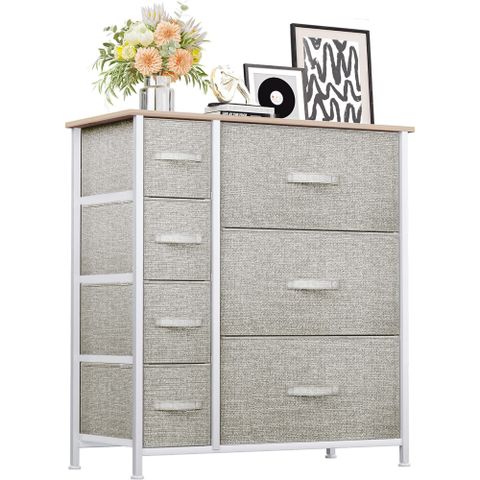 Dresser With 7 Drawers,Hengu Fabric Storage Tower,Organizer Unit For ... in How to choose the right dresser with pull-out bins