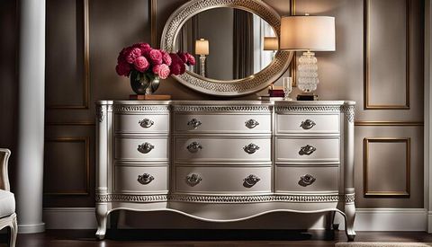 Dresser With Vintage Glamour | Premium Ai-Generated Image pertaining to Glamour Youth Dresser