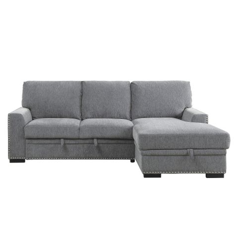 Driggs 96 In. W Chenille Upholstery 2-Piece Sectional Sofa In Gray W ... in Understanding the Design Philosophy Behind the Lexicon Driggs Lounger