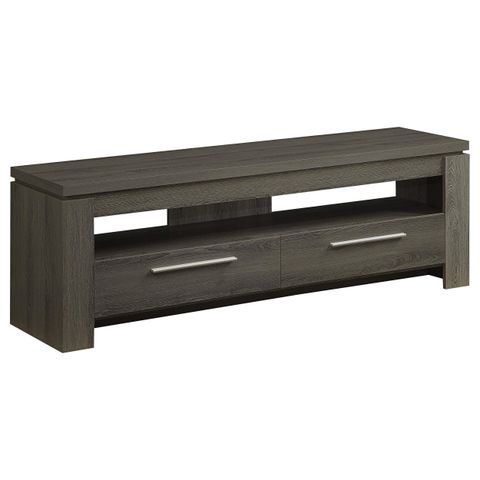 Ebern Designs Elegant Design - Davet 2-Drawer Engineered Wood 59" Tv Stand Weathered Grey | Wayfair intended for Elkton 2-Drawer Engineered Wood 59" Tv Stand Mango