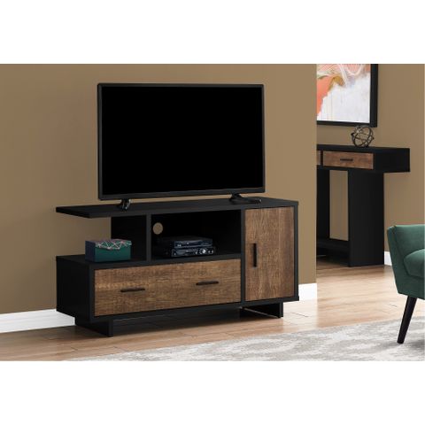 Ebern Designs Tv Stand, 48 Inch, Console, Media Entertainment Center ... with regard to Tv Stand 48 Inch Console Living Room Bedroom Laminate Walnut