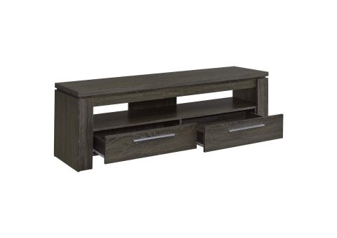 Elkton 2-Drawer Engineered Wood 59-Inch Tv Stand Weathered Grey for Casey 2-Drawer Engineered Wood 60" Tv Stand White