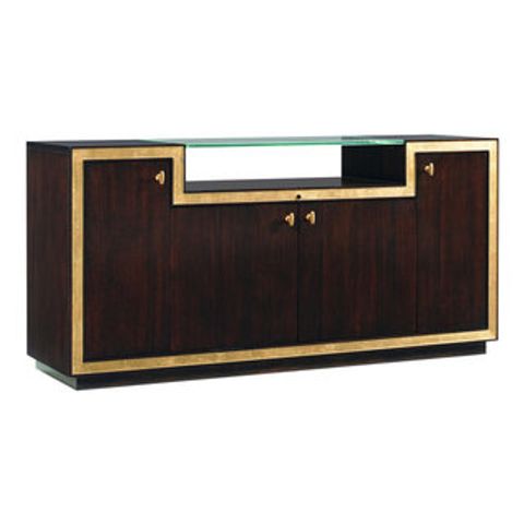 Emma Mason Signature Greengriffin Palisades Media Console In Brushed ... inside The Emma Mason O'Leary Media Console A Deep Dive into Pewter Elegance