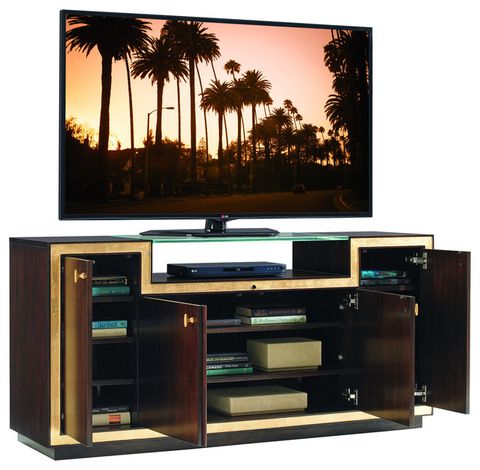 Emma Mason Signature Greengriffin Palisades Media Console In Brushed ... pertaining to Emma Mason Signature Oleary Media Console In Pewter