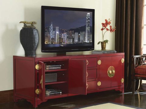 Emma Mason Signature Shadehedge Pacific Isle Media Console In Studio ... with The Emma Mason O'Leary Media Console A Deep Dive into Pewter Elegance