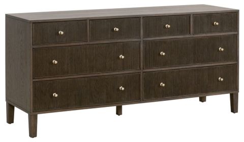 Essentials For Living 5258.Db-Oak Highland 8 Drawer Double Dresser ... with Exploring traditional and modern oak 8 drawer double dresser styles