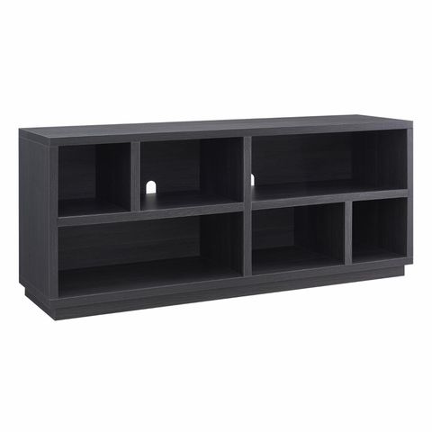 Evelyn&Zoe Bowman Rectangular Tv Stand For Tv's Up To 65", Charcoal ... intended for Creating visual balance with Thalia's sleek rectangular TV stand design