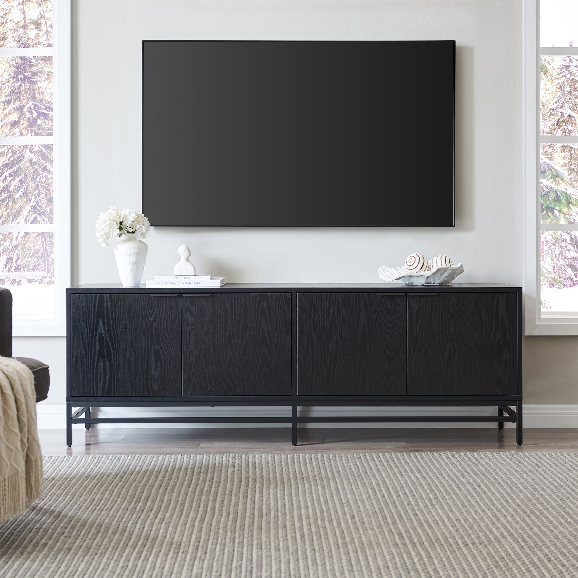 Understanding the Campello Rectangular Tv Stand For Tv’S Up To 78 In Black Grain