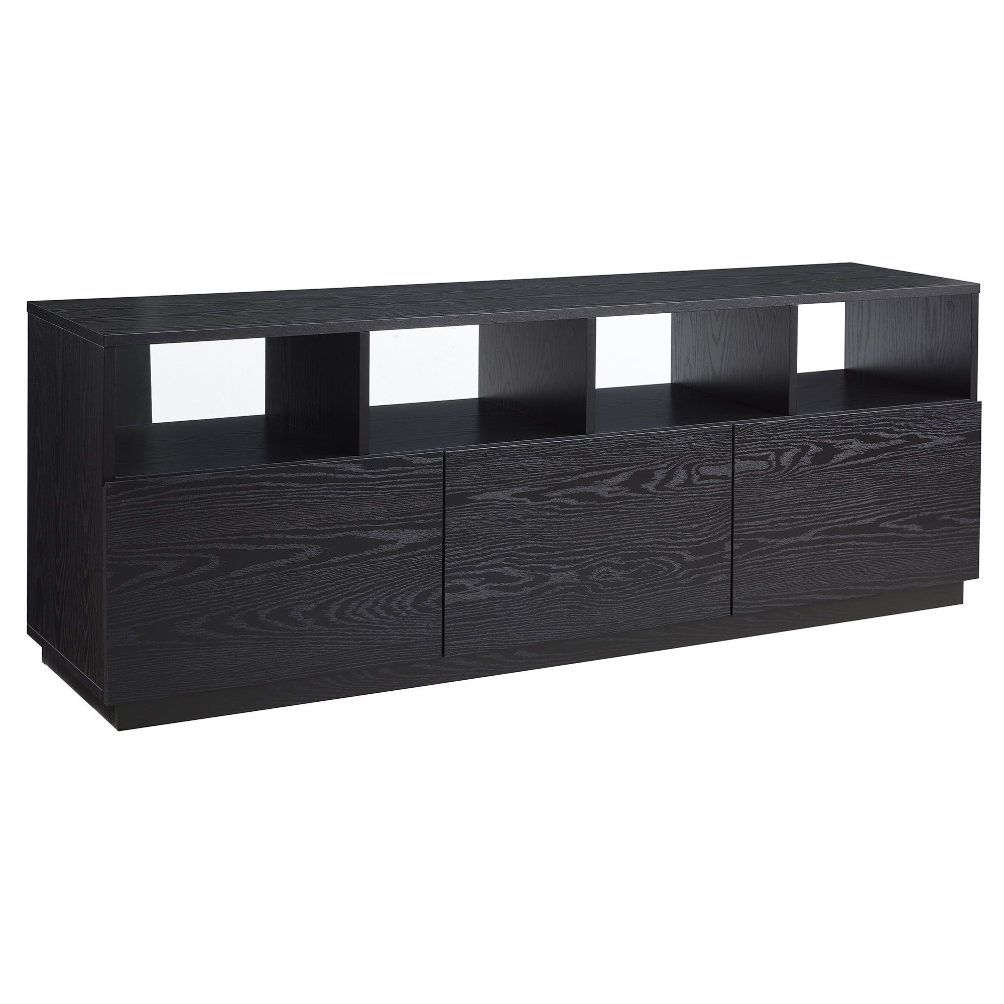 Evelyn&amp;Zoe Cumberland Rectangular Tv Stand For Tv's Up To 75&quot;, Black ... for Understanding the Campello Rectangular Tv Stand For Tv'S Up To 78 In Black Grain