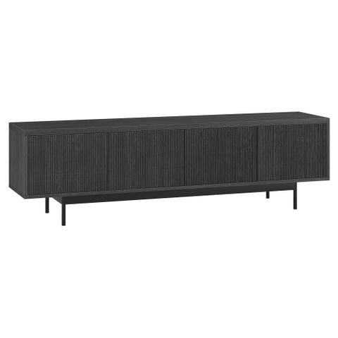 Evelyn&Zoe Whitman Rectangular Tv Stand For Tv's Up To 75" In Charcoal ... pertaining to Thalia Rectangular Tv Stand For Tv's Up To 60 In Charcoal Gray