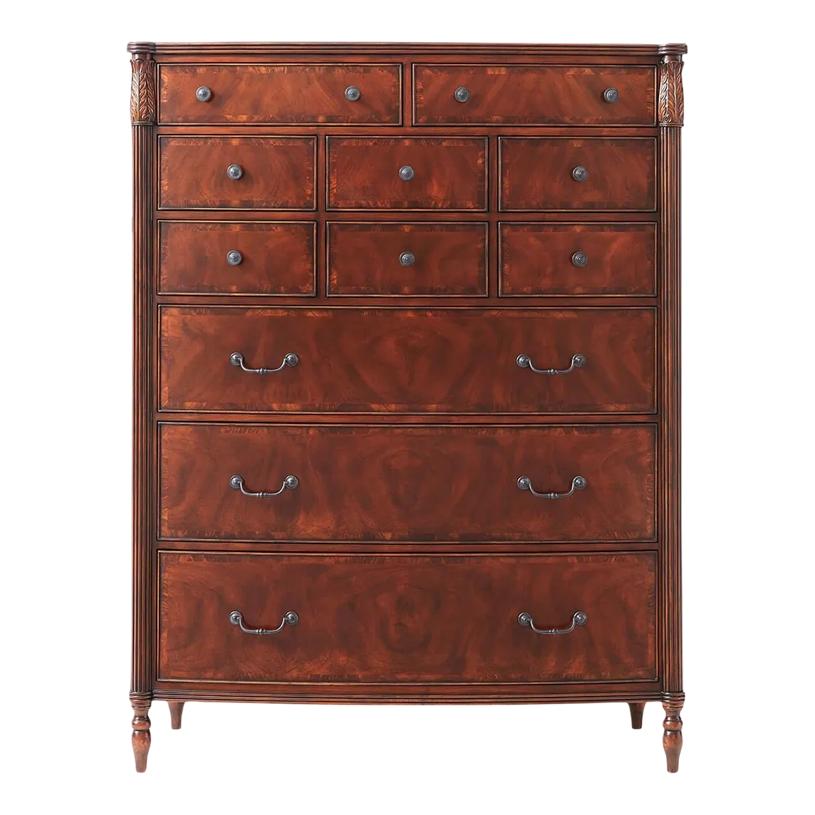 Federal Mahogany Tall Gentleman's Chest | Chairish intended for Caring for Your Balencia Gentleman's Chest Preserving Its Legacy