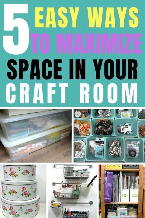Find 5 Easy Ways To Maximize Space In A Small Craft Space Or Room. Make ... with regard to Maximizing Your Cresco Dresser Space Smart Storage Solutions Explored
