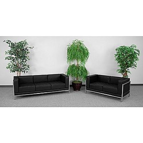 Flash Furniture Hercules Imagination Series Sofa & Love Seat Set, Black ... regarding Unpacking the Durability of the Flash Furniture Hercules Sofa Frame in Black