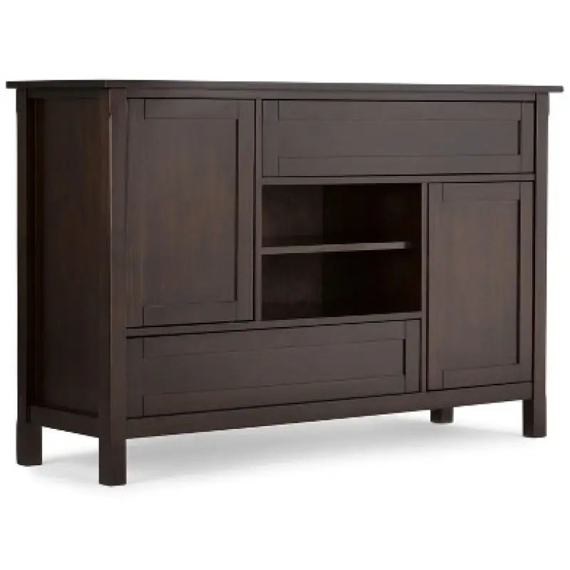 Fleming Solid Wood Tv Stand For Tvs Up To 60&quot; Dark Chestnut Brown ... for Exploring the aesthetic and functional benefits of dark chestnut brown finishes