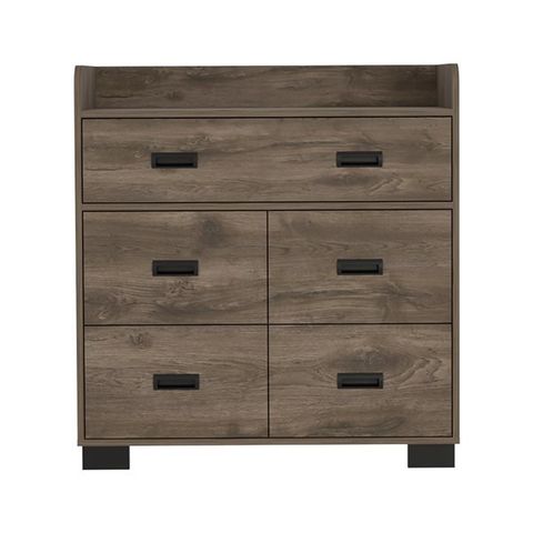 Fm Furniture Anemone Dark Brown 5-Drawer Standard Dresser Fm7153Clb | Rona within Integrating the Anemone Dresser Dark Brown Into Your Home Decor Schemes